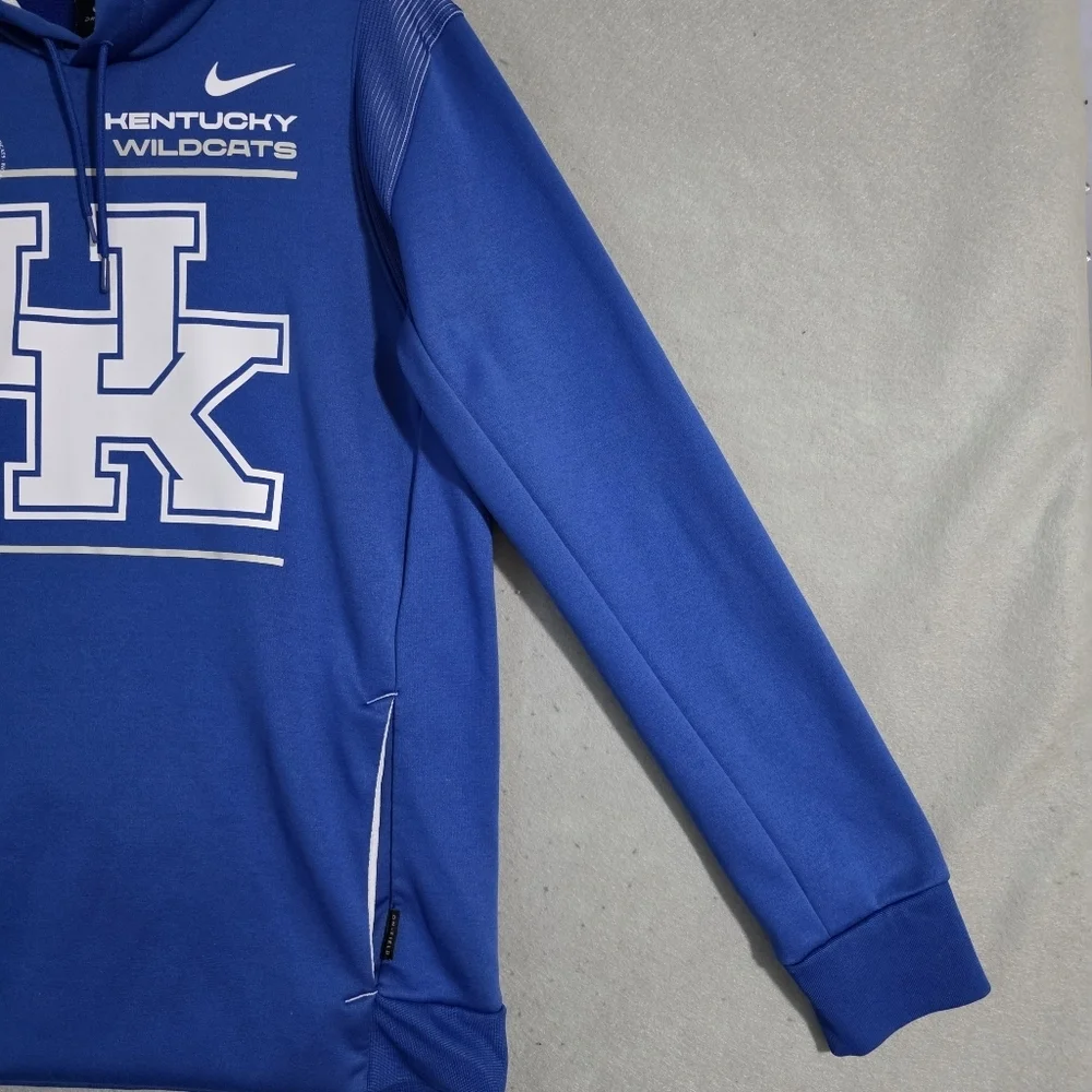 Nike Mens Dri Fit 2021 Kentucky Wildcats Tean Sideline Pullover Hoodie Size M